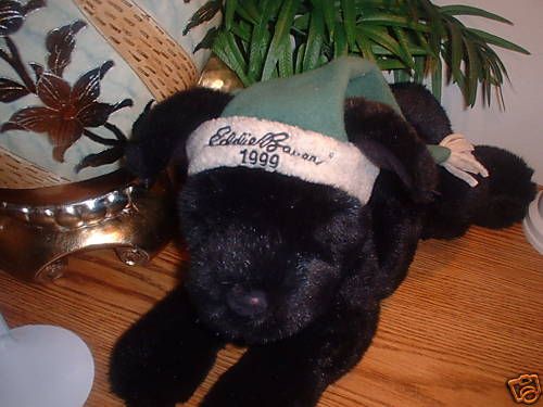 GUND EDDIE BAUER 1999 PLUSH 17 BLACK LAB STUFFED DOG  