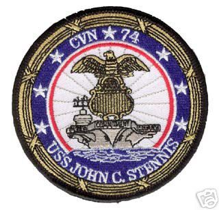 USS JOHN C. STENNIS CVN 74 NAVY MILITARY SHIP PATCH  