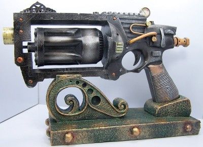   Futuristic Gun Pistol Display Stand Holder USA   