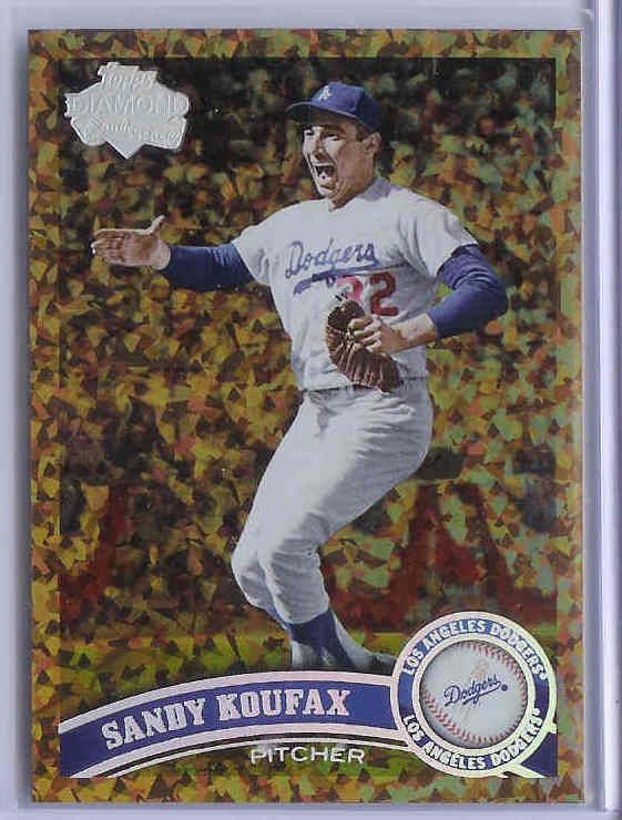 2011 TOPPS UPDATE COGNAC DIAMOND ANNIVERSARY SANDY KOUFAX #US140B 