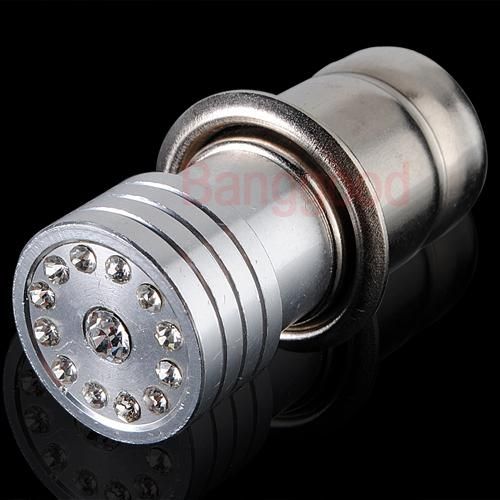 Car Cigarette Lighter Aluminum Crystal Rhinestones 12V  