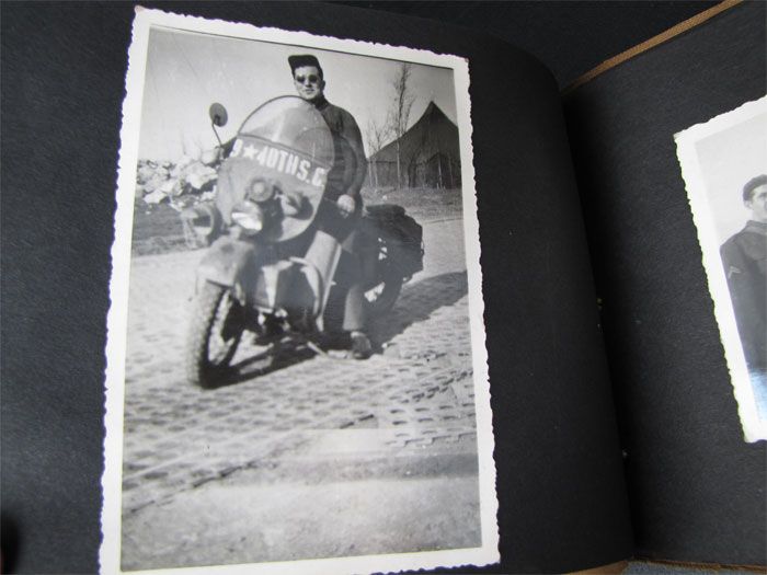 WWII Suede Photo Album Crashed Nazi Plane & Nose Art  