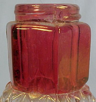 Vintage RUBY SAWTOOTH SALT PEPPER SHAKER Indiana Glass  
