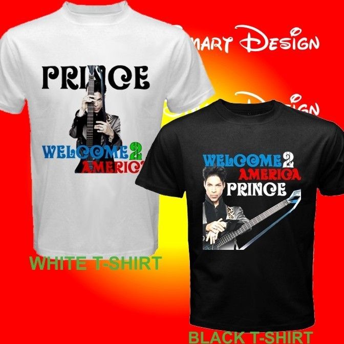 Prince Concert Tour Welcome 2 America Custom T shirt  