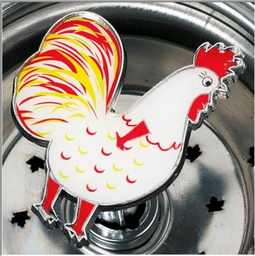 STAINLESS STEEL SINK STRAINER APPLE ROOSTER NEW  