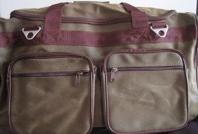 Embassy Leather Travel Carry On Duffle Bag/Luggage  