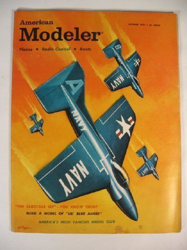   Modeler Vintage Magazine Lil Blue Angel   Model Plane Boat Radio