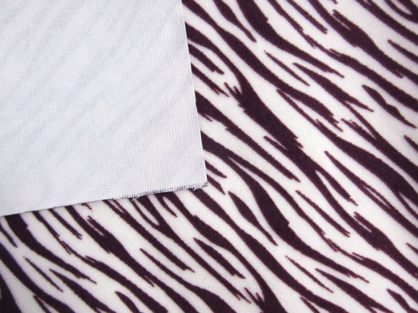  Purple Tiger Zebra Velvet Sofa/Cushion Cover Fabric Material  